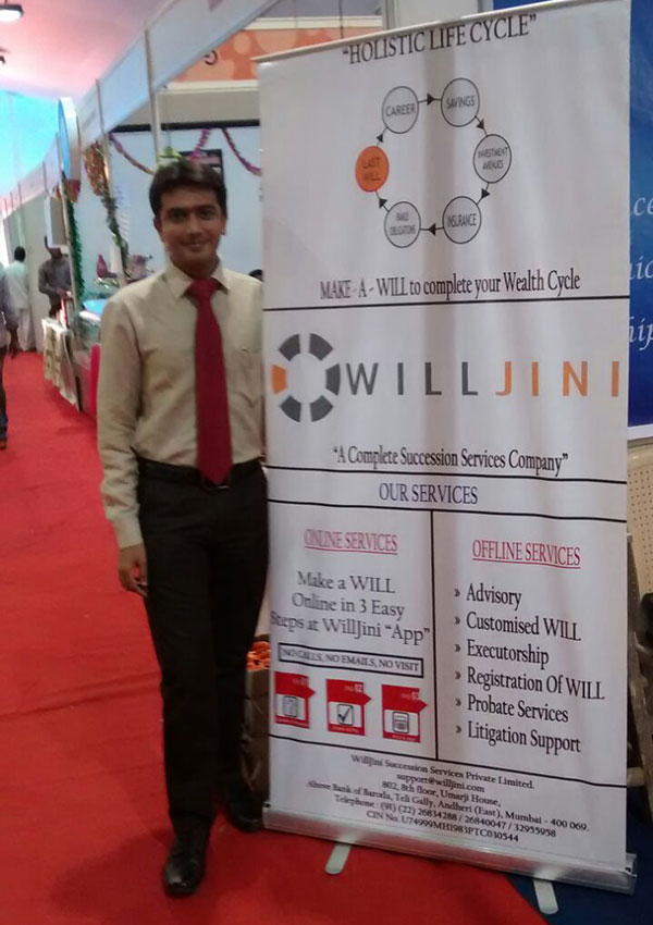 WillJini.com's awareness drive at India's biggest consumer expo IIFC Times at BKC, Mumbai in December 2014